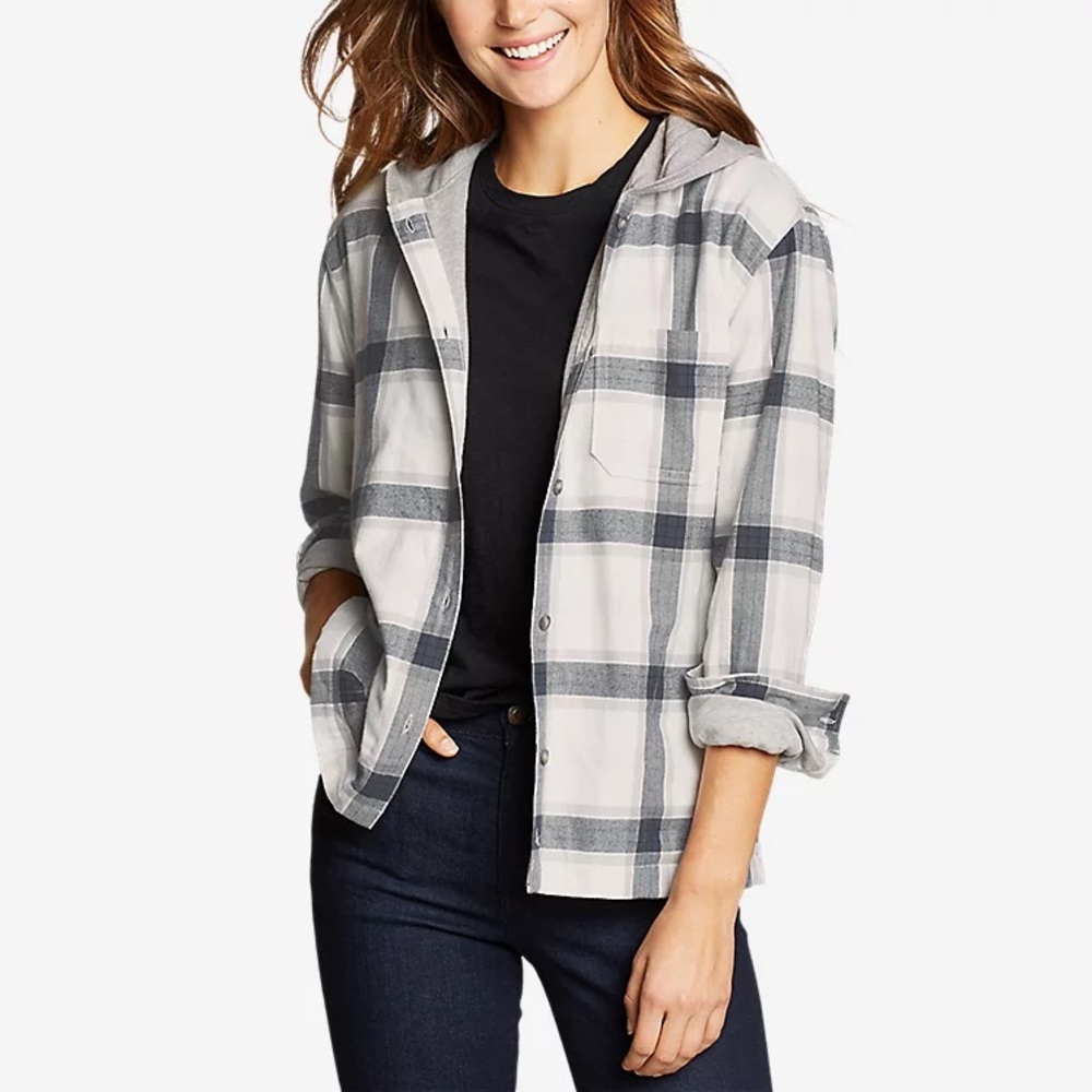 Eddie Bauer flannel hoodie